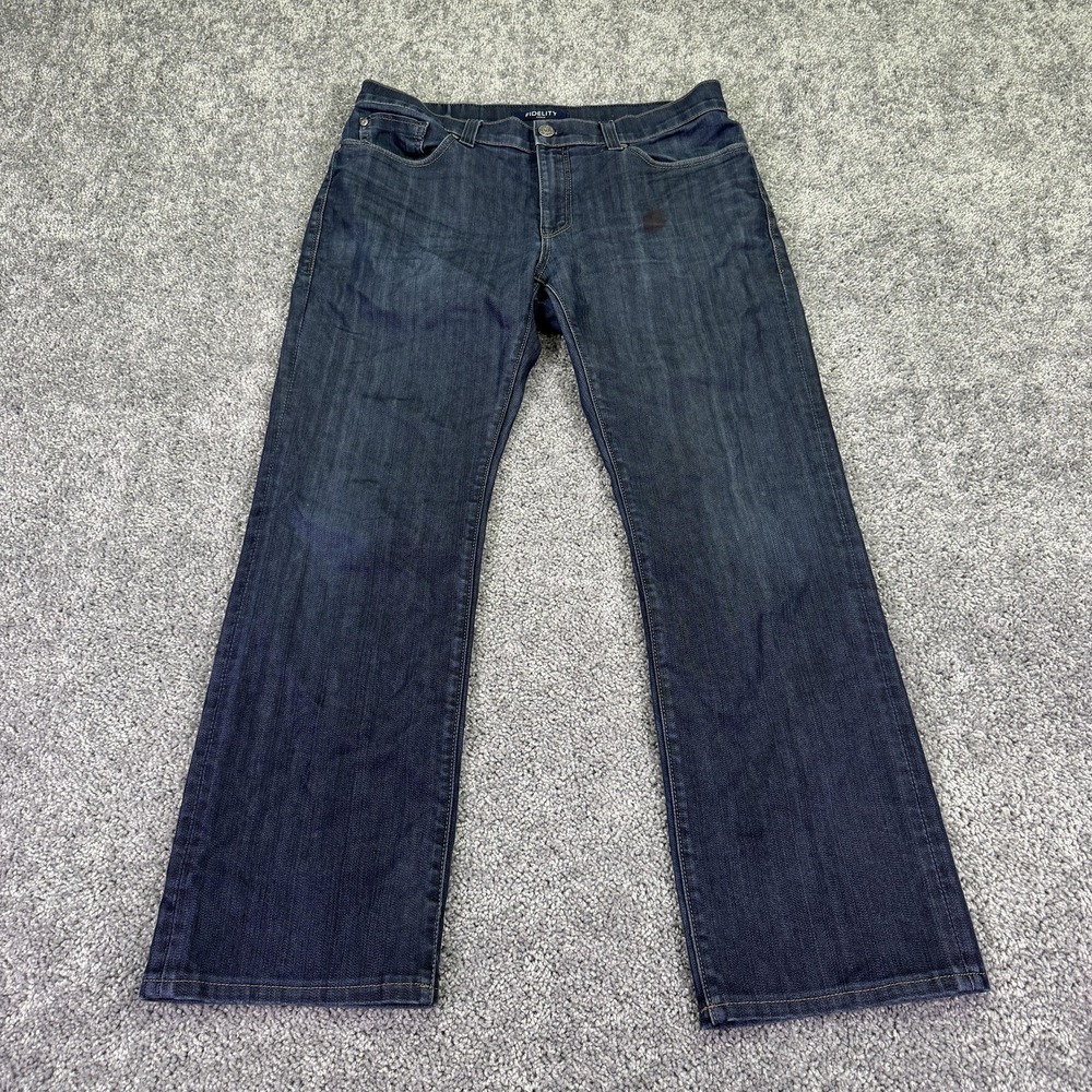 Fidelity Jeans Mens 36x29 Blue M6257 Revolution Rinse Straight Denim USA Casual